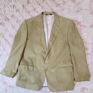 Jos. A. Bank Tan Faux Suede Blazer R46